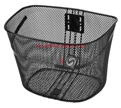 Велокорзина передняя JL-044-1 черная для 28" 270037